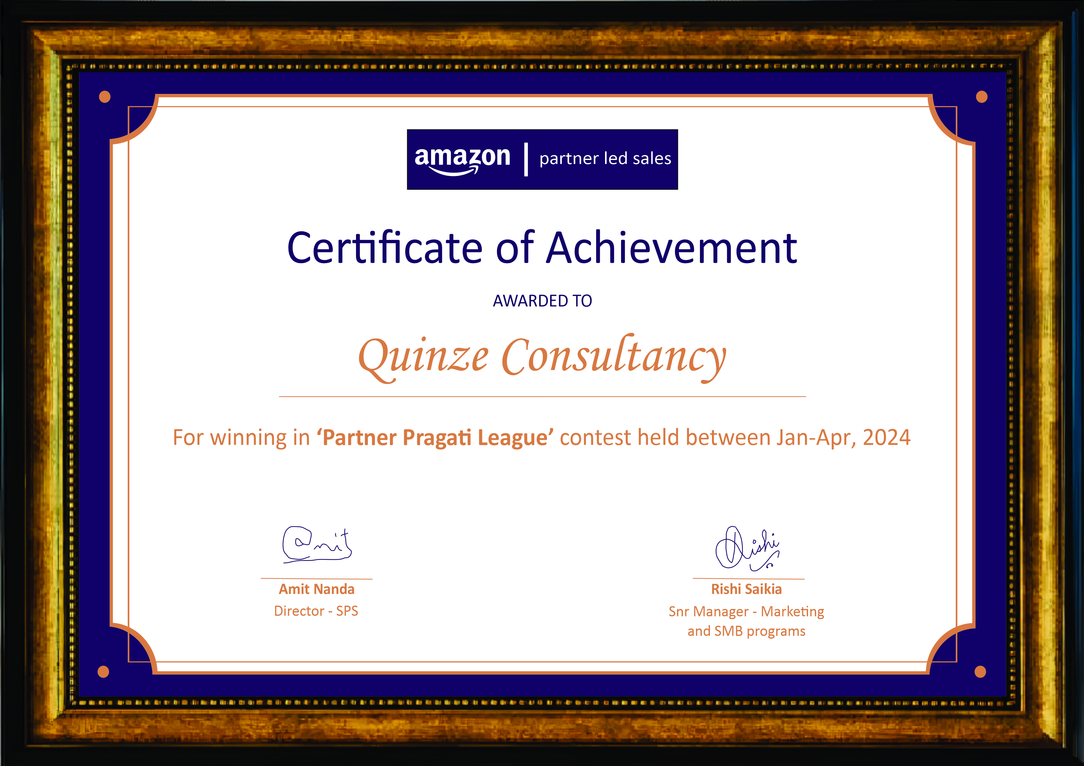 Amazon Award Jan-Apr 2024