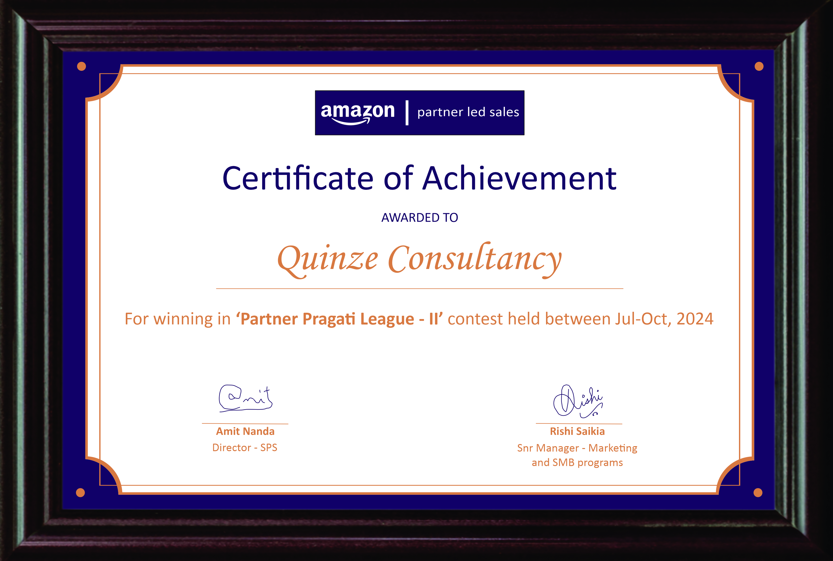 Amazon Award Jul-Oct 2024